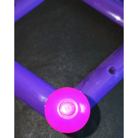 1980s Vitange Expandable Wall-Mounted Coat Rack Colorful Pegs Kitsch - Picture 6 of 10